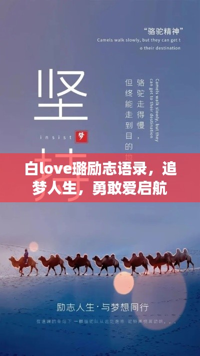 白love璐励志语录，追梦人生，勇敢爱启航