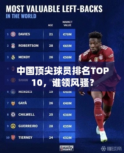 中国顶尖球员排名TOP10，谁领风骚？