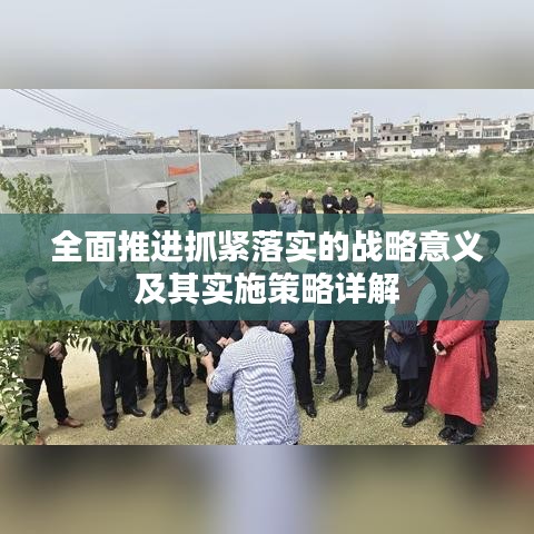 全面推进抓紧落实的战略意义及其实施策略详解