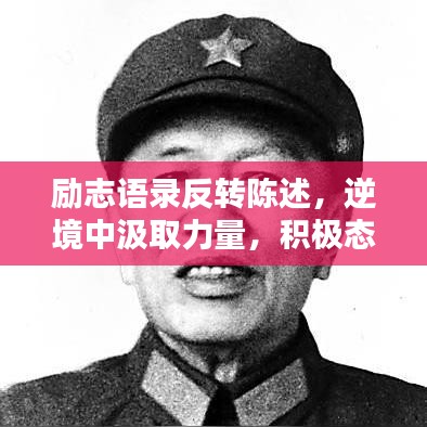 励志语录反转陈述，逆境中汲取力量，积极态度重塑人生轨迹