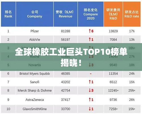全球橡胶工业巨头TOP10榜单揭晓！